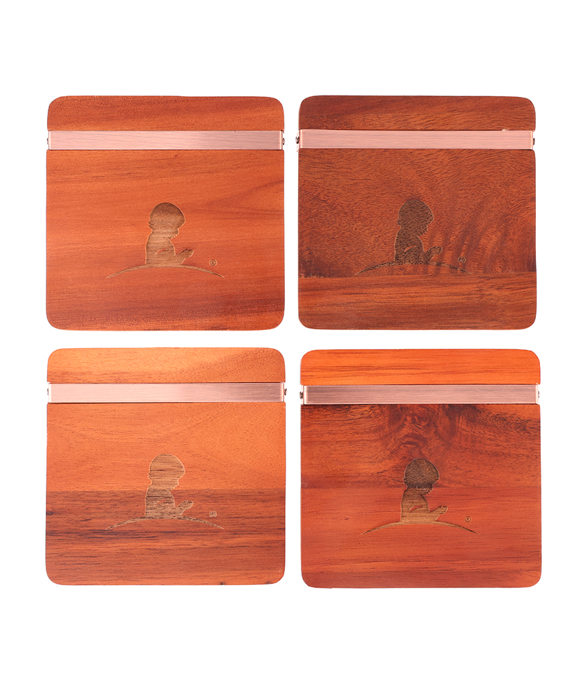 Primary image St. Jude Wooden Engraved Coaster Set